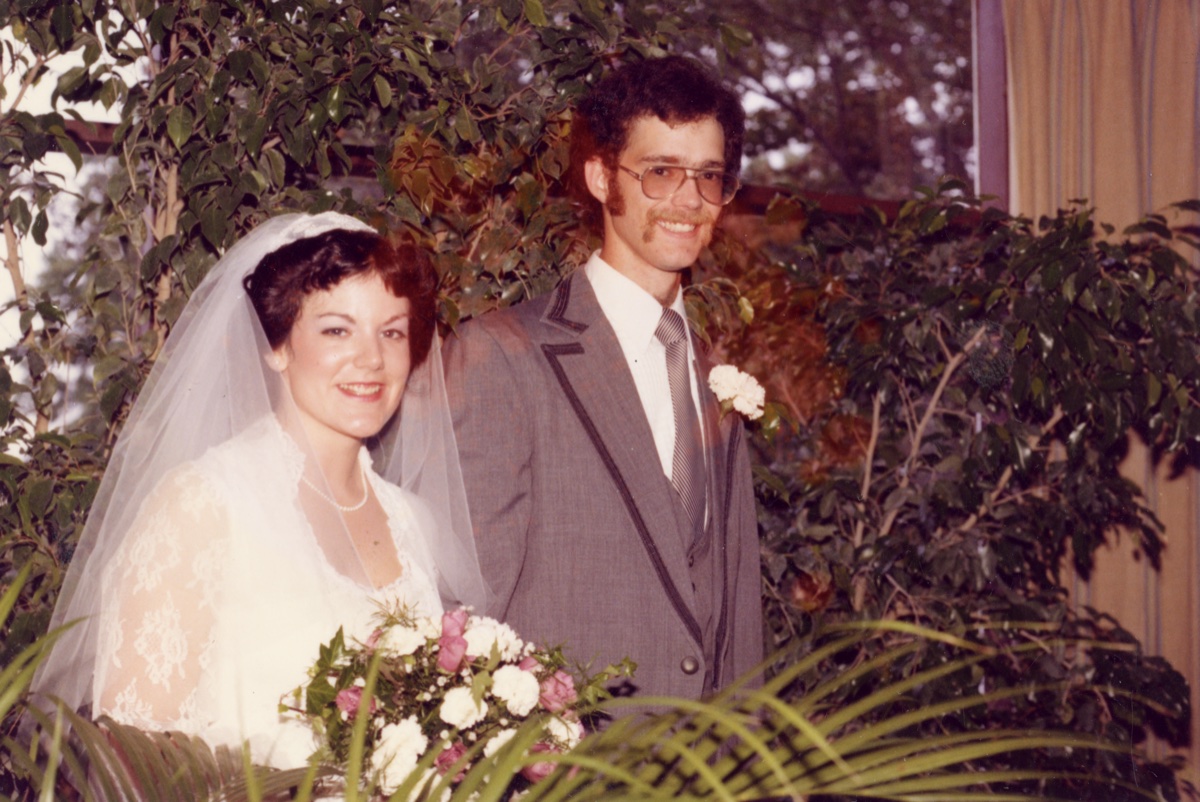 Dale “Chip” Childs, wedding, October 1981