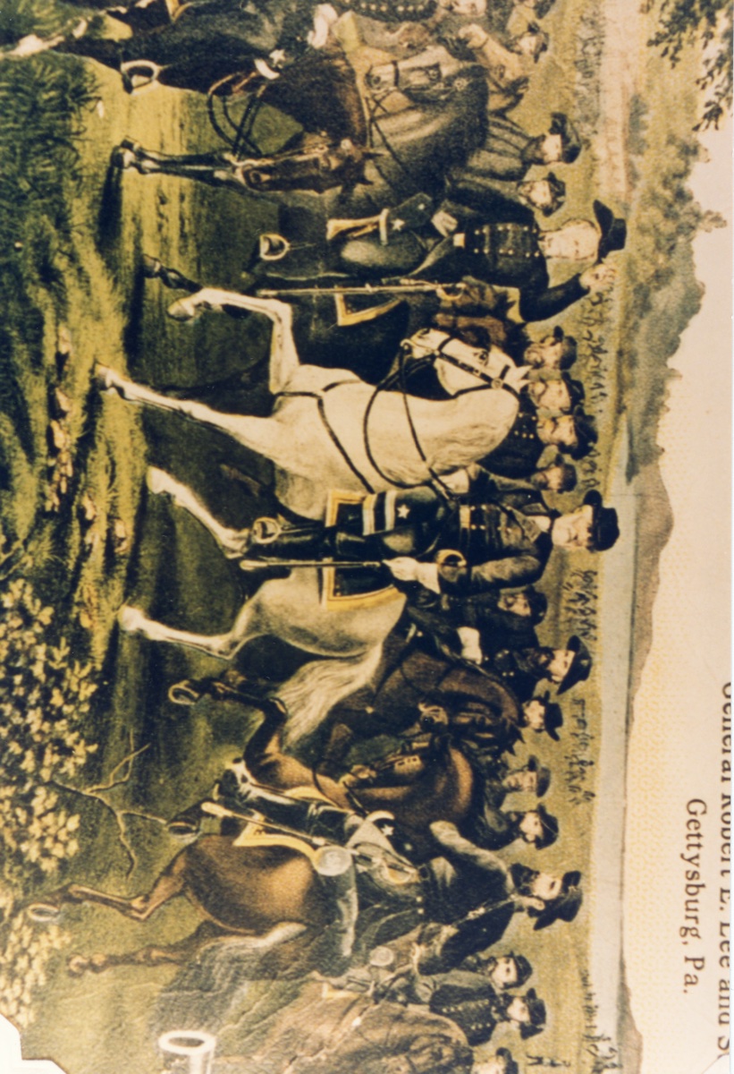 Postcard from Dick Martin to his daughter Mamie, written at the Gettysburg reunion