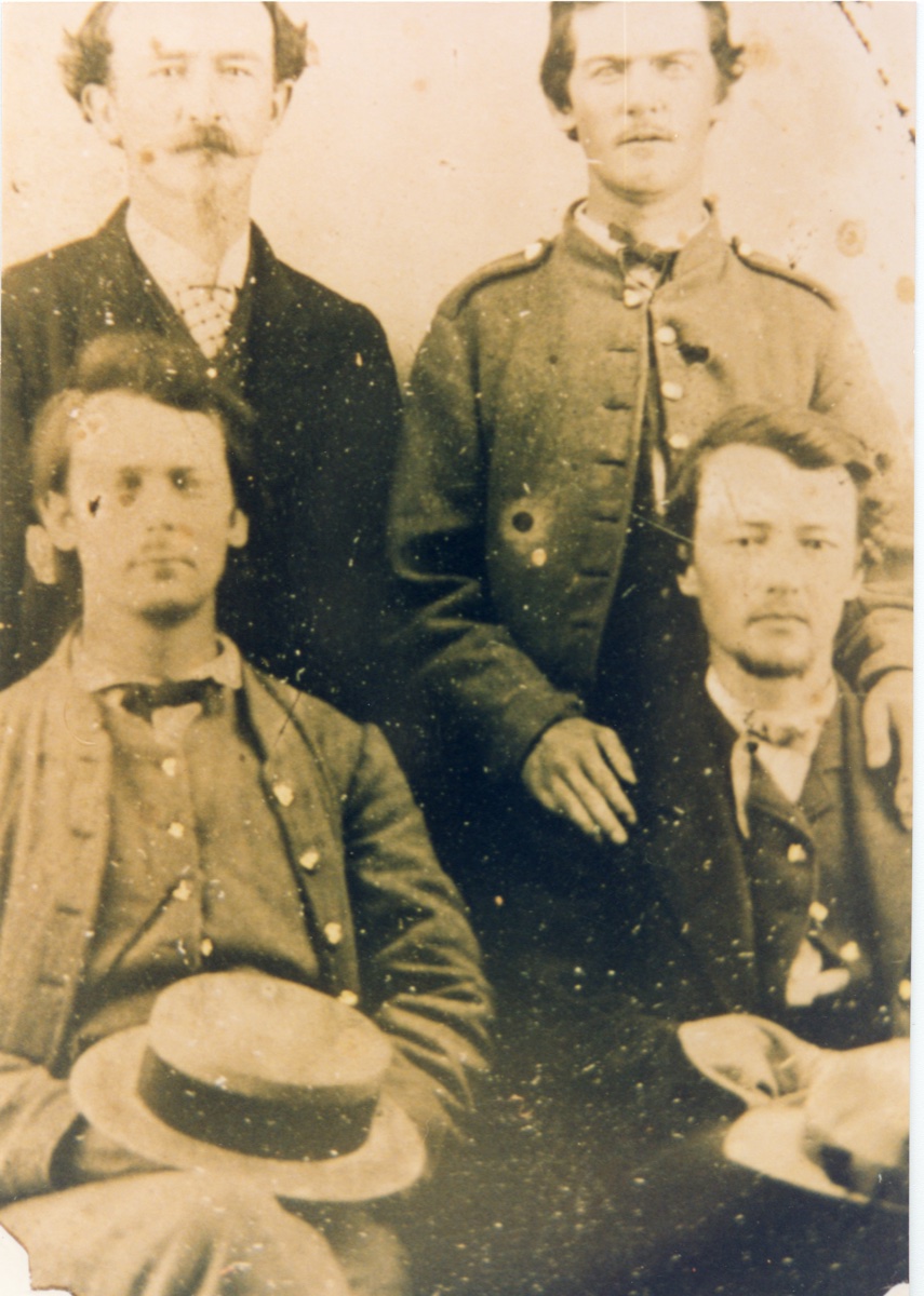 Alexander Hunter, Dick Martin, and two other Black Horse veterans