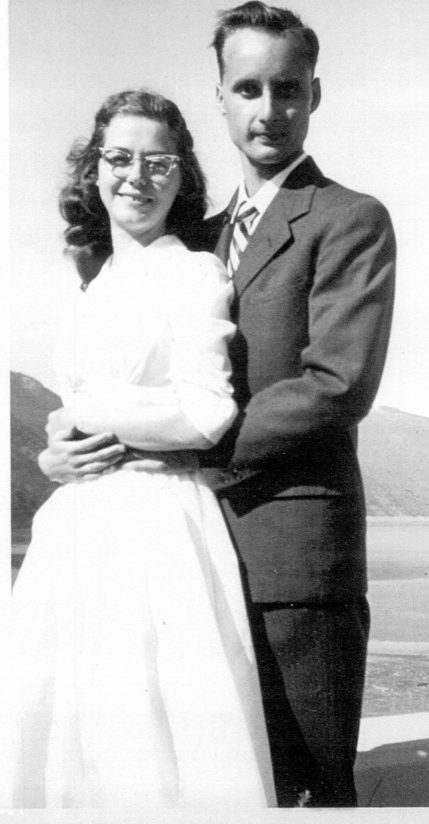 Nadine and Albert Scott, newlyweds, October 1960